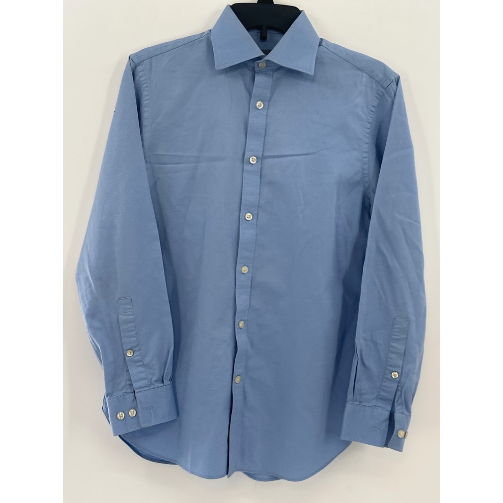 Michael Kors Slim Fit Blue Button Down Dress Shirt Men Sz M 15 32/33